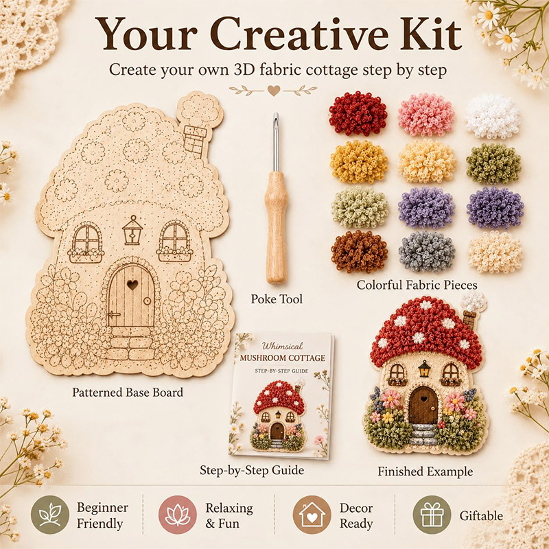 Kit DIY Poke Art Maison Champi - Art Craft Kit avis et prix