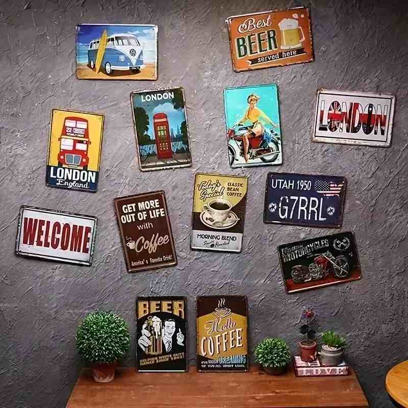 Plaque Métallique Vintage 2D,  - Art Craft Bar avis et prix